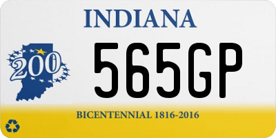 IN license plate 565GP