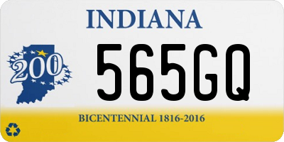 IN license plate 565GQ