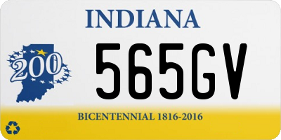 IN license plate 565GV