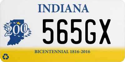 IN license plate 565GX