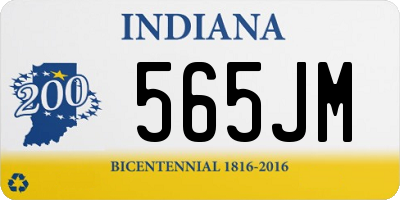 IN license plate 565JM