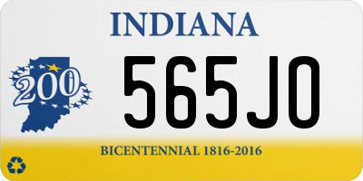 IN license plate 565JO