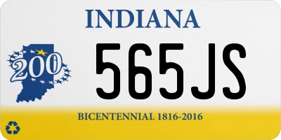 IN license plate 565JS