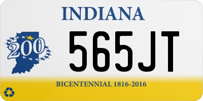 IN license plate 565JT