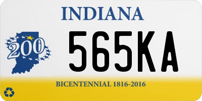 IN license plate 565KA