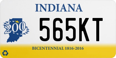 IN license plate 565KT