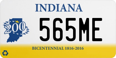 IN license plate 565ME