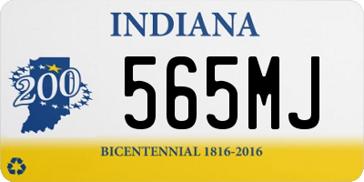 IN license plate 565MJ