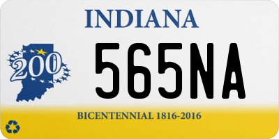 IN license plate 565NA