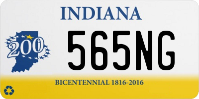 IN license plate 565NG