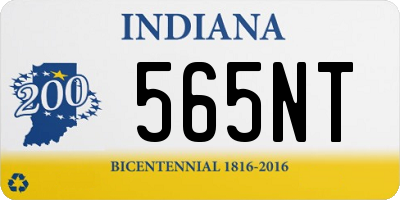 IN license plate 565NT