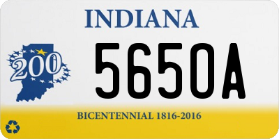 IN license plate 565OA