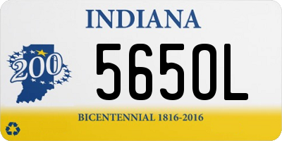 IN license plate 565OL