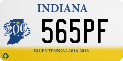 IN license plate 565PF