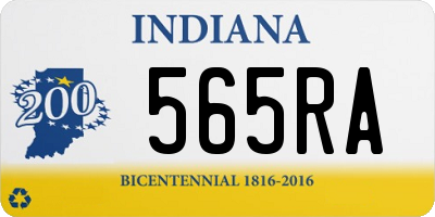 IN license plate 565RA