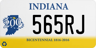 IN license plate 565RJ