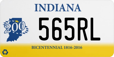 IN license plate 565RL