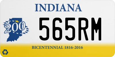 IN license plate 565RM