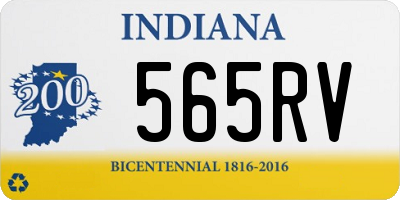 IN license plate 565RV