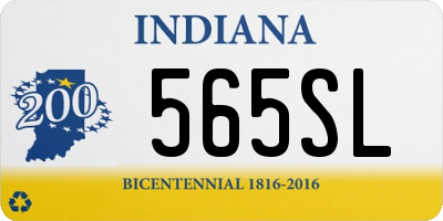 IN license plate 565SL