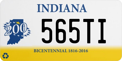 IN license plate 565TI