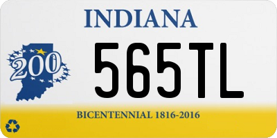 IN license plate 565TL