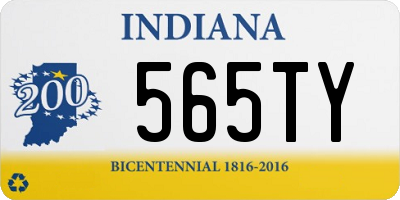 IN license plate 565TY