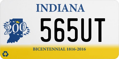 IN license plate 565UT