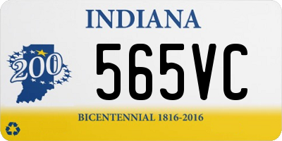 IN license plate 565VC