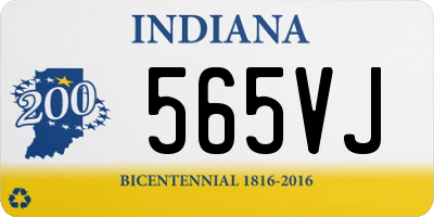 IN license plate 565VJ