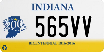 IN license plate 565VV