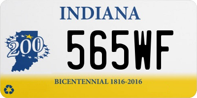 IN license plate 565WF