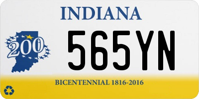 IN license plate 565YN