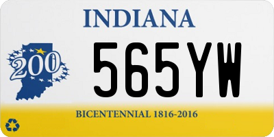 IN license plate 565YW