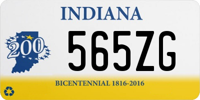 IN license plate 565ZG