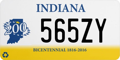 IN license plate 565ZY