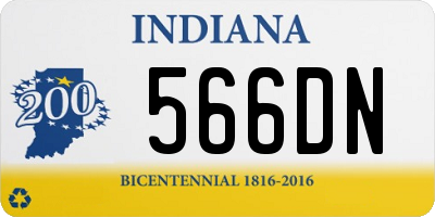 IN license plate 566DN