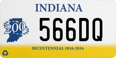 IN license plate 566DQ