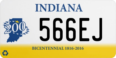IN license plate 566EJ