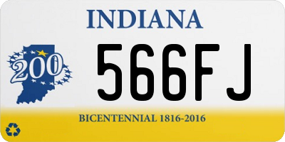 IN license plate 566FJ