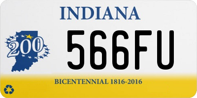 IN license plate 566FU