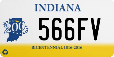 IN license plate 566FV