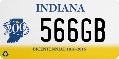 IN license plate 566GB