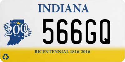 IN license plate 566GQ