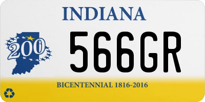 IN license plate 566GR