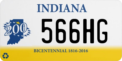 IN license plate 566HG