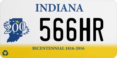 IN license plate 566HR