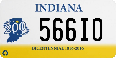 IN license plate 566IO