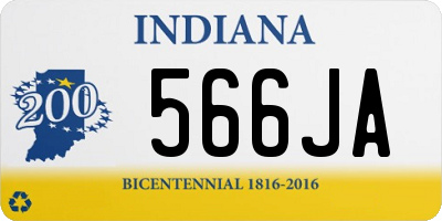 IN license plate 566JA