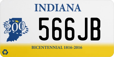 IN license plate 566JB